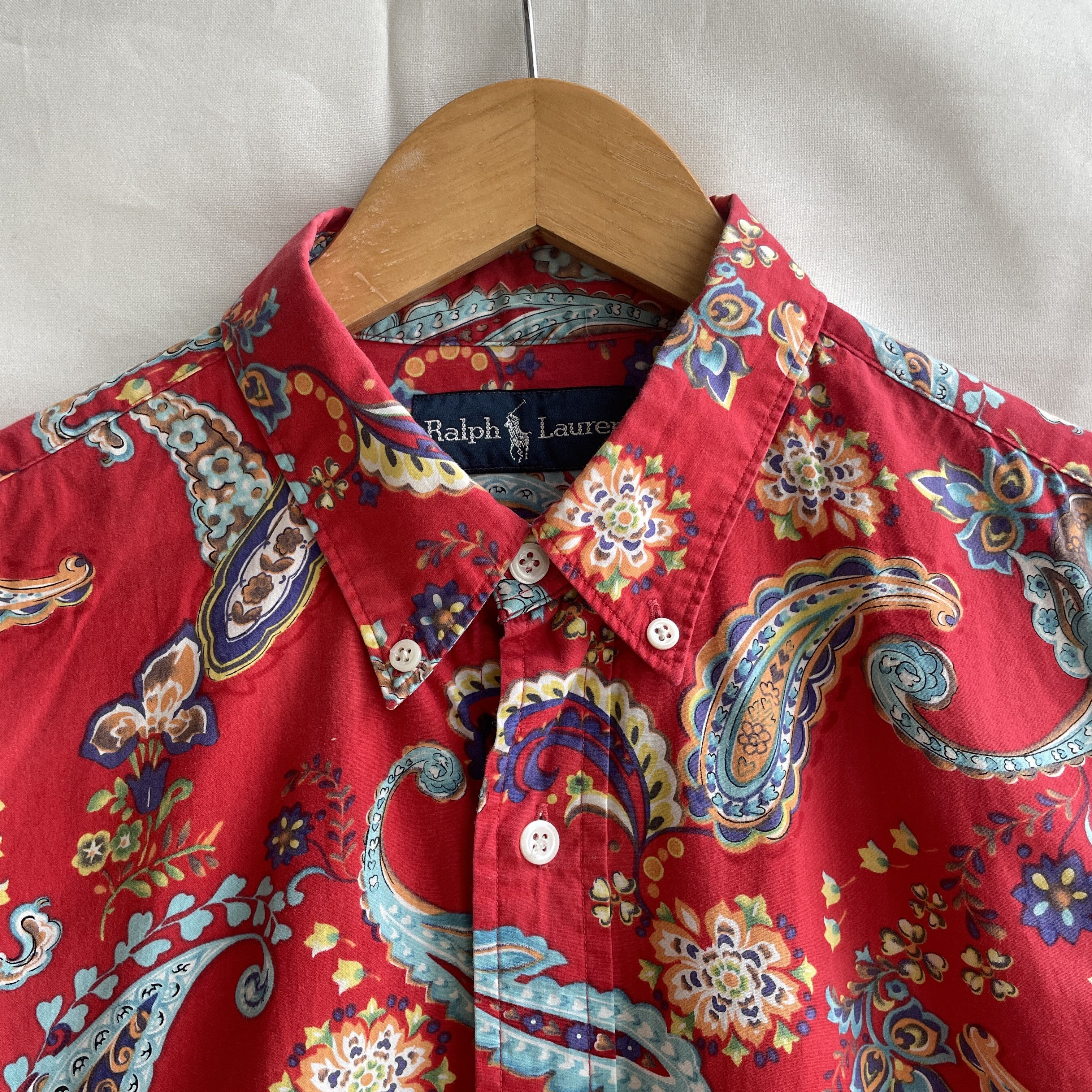 Polo Ralph Lauren Polo Ralph Lauren Vintage Paisley Print Short Sleeve Shirt Size US M / EU 48-50 / 2 - 4 Thumbnail