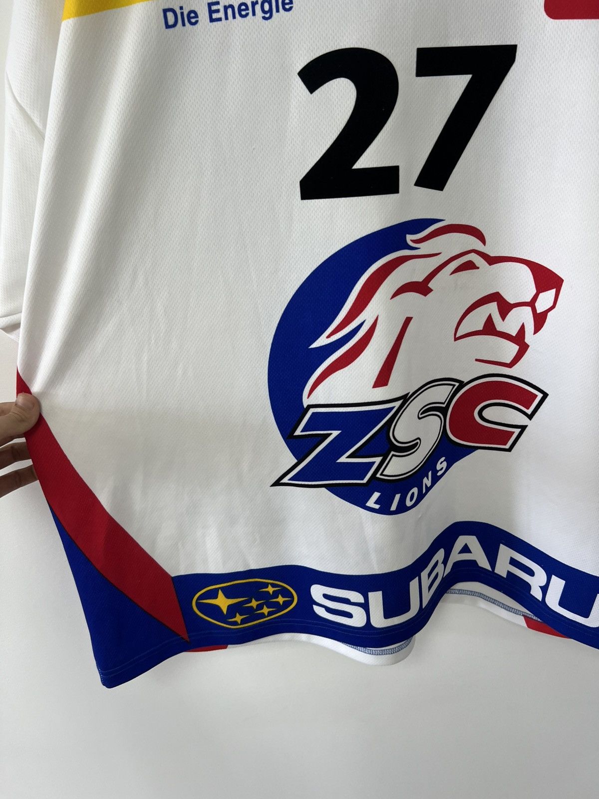 Vintage ZSC Lions Ice Hockey Jersey Ochsner Matchworn Salis #27 XL Size US XL / EU 56 / 4 - 13 Thumbnail