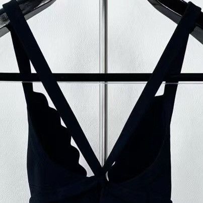 Miu Miu Miu Miu Black Lace Hollow Out Back Cami Dress K26WX Size L / US 10 / IT 46 - 3 Thumbnail