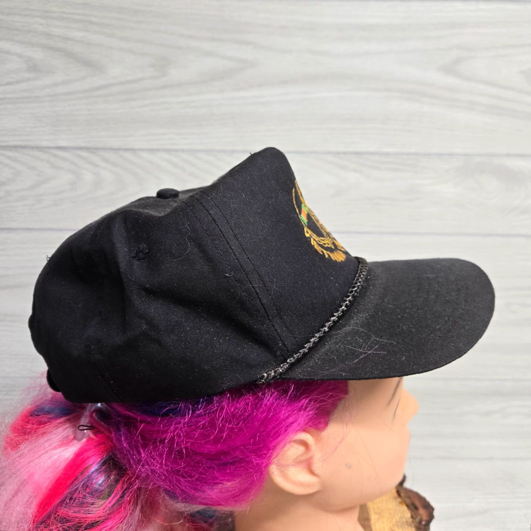 Vintage Vietnam Veteran Embroidered Snapback Hat Black Cap Made in USA Size ONE SIZE - 2 Thumbnail