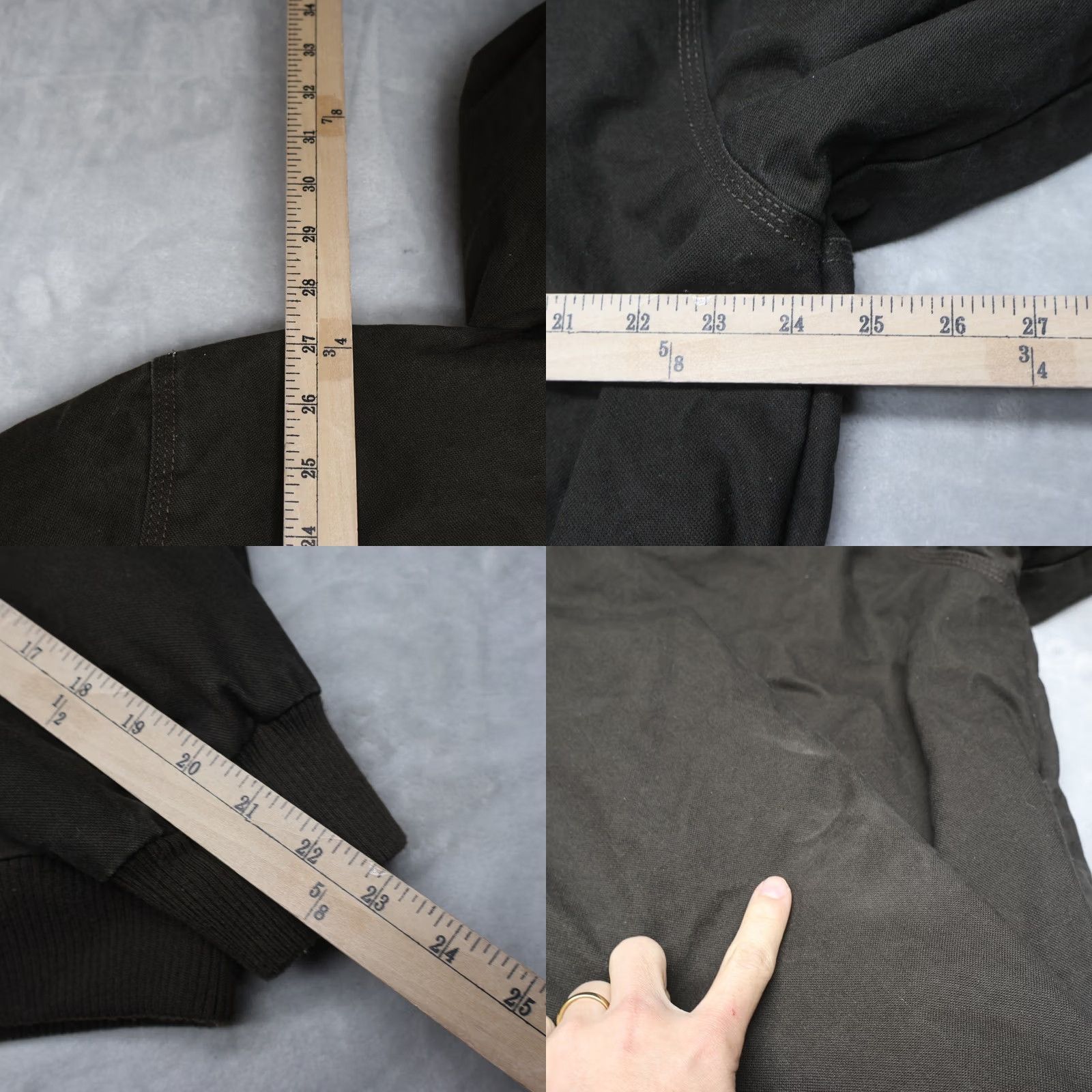 Vintage RedHead Mens Medium Black Canvas Jacket Quilted Lined Hooded Rugged Chore Size US M / EU 48-50 / 2 - 9 Thumbnail