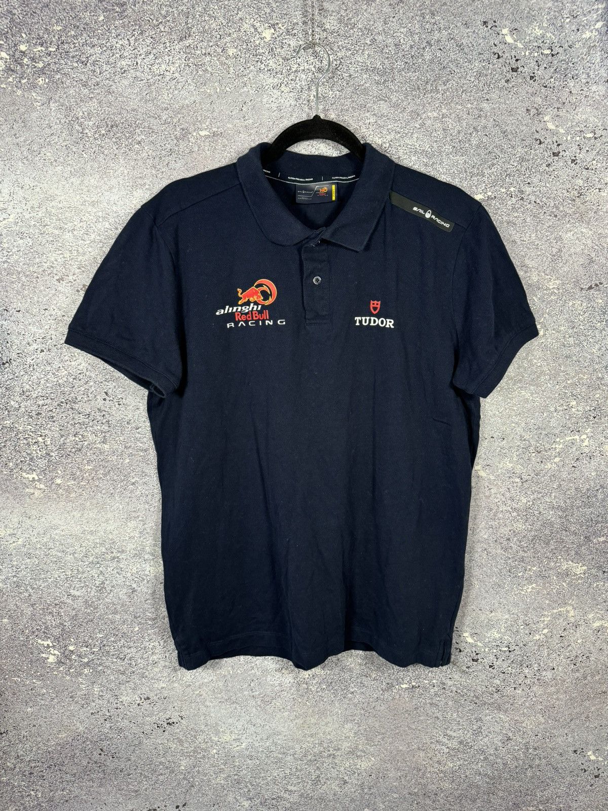 Formula 1 × Red Bull Sail Racing ARBR Polo Red Bull Blue Tee Men’s F-1 Large Size US L / EU 52-54 / 3 - 1 Thumbnail