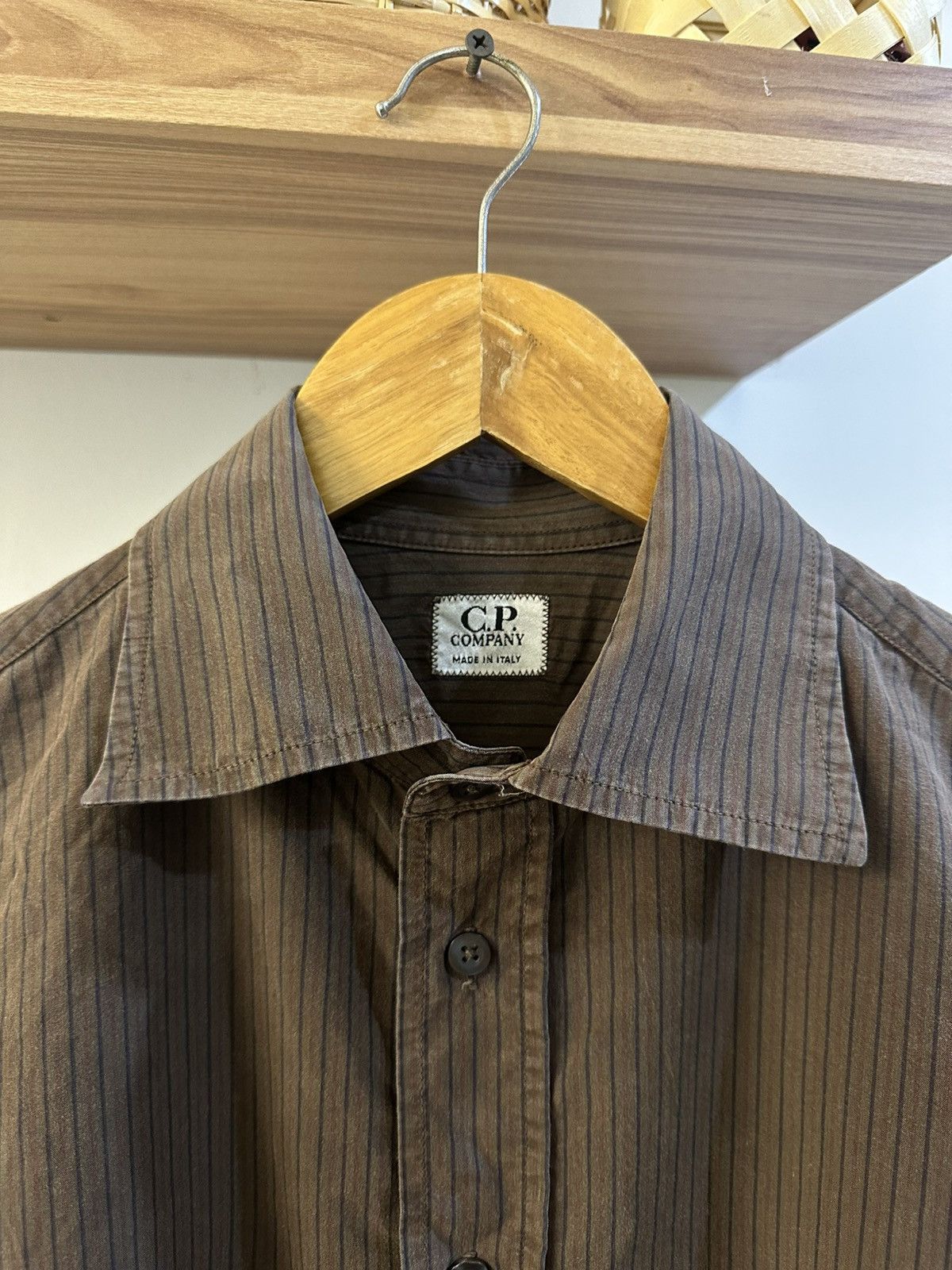 C.P. Company 1990 - C.P. Company Made In Italy Stripes Button Up Shirt Size US M / EU 48-50 / 2 - 3 Thumbnail