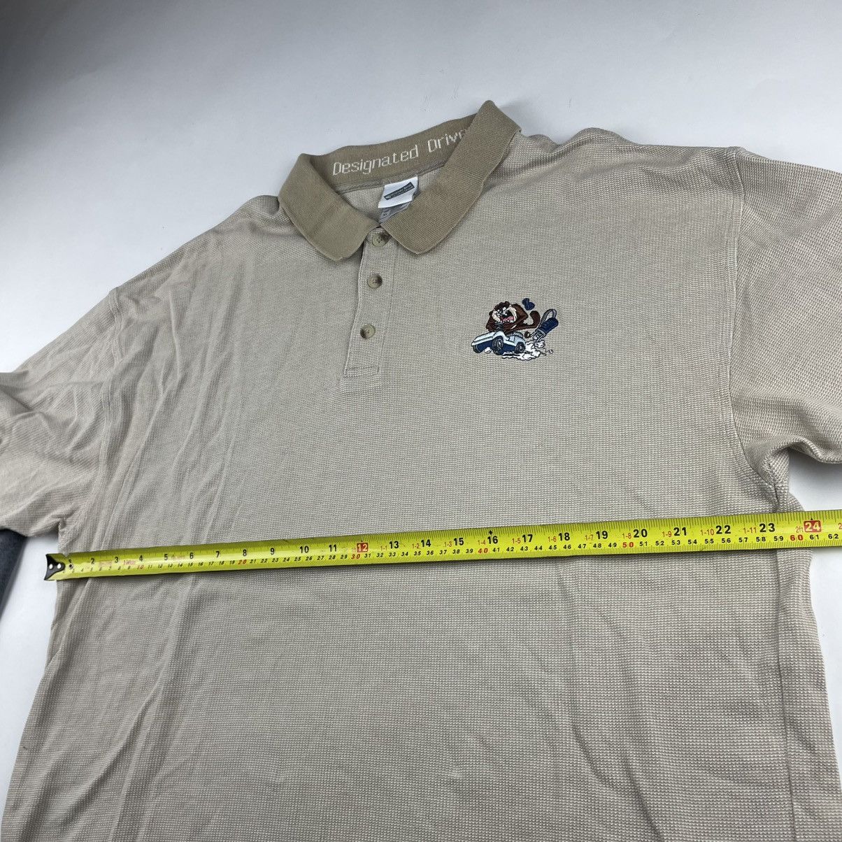 Warner Bros Lot Of 2 VTG Warner Bros Marvin Martian & Taz Polo Shirt XL Size US XL / EU 56 / 4 - 8 Thumbnail