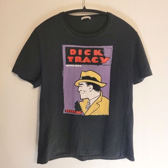 Iceberg Iceberg Gilmar Dick Tracy 2006 Black Tshirt - M Size M / US 6-8 / IT 42-44 - 1 Thumbnail