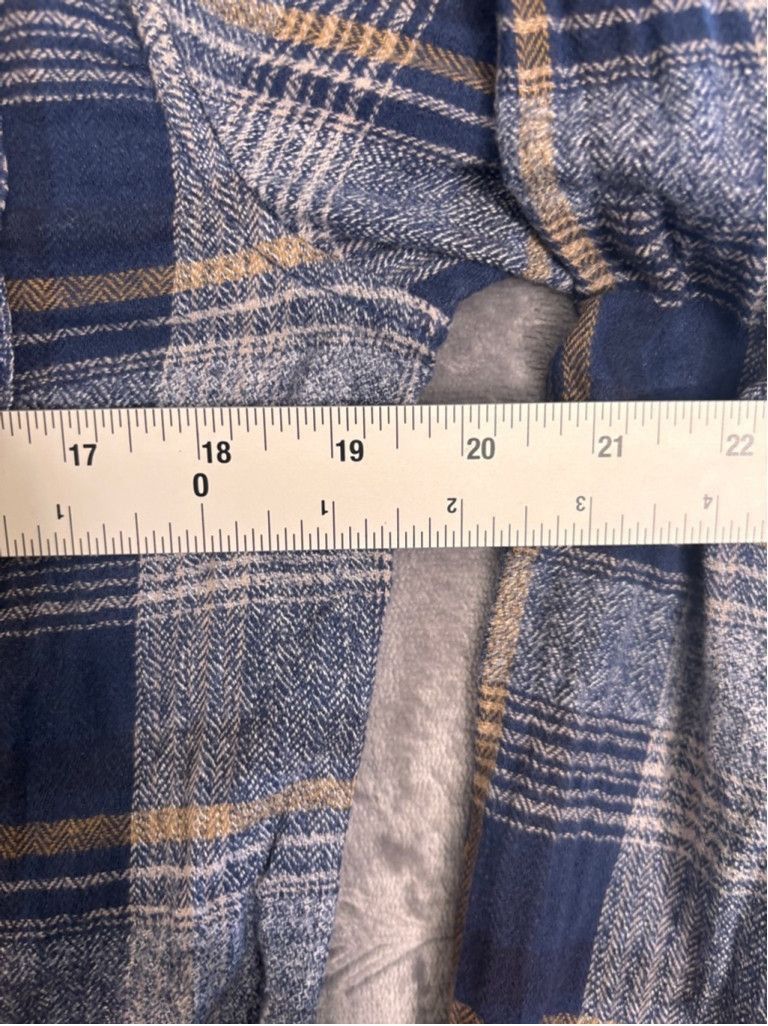 Vans Boy's Vans Flannel Shirt XL Blue Gray Plaid Size US XL / EU 56 / 4 - 3 Thumbnail