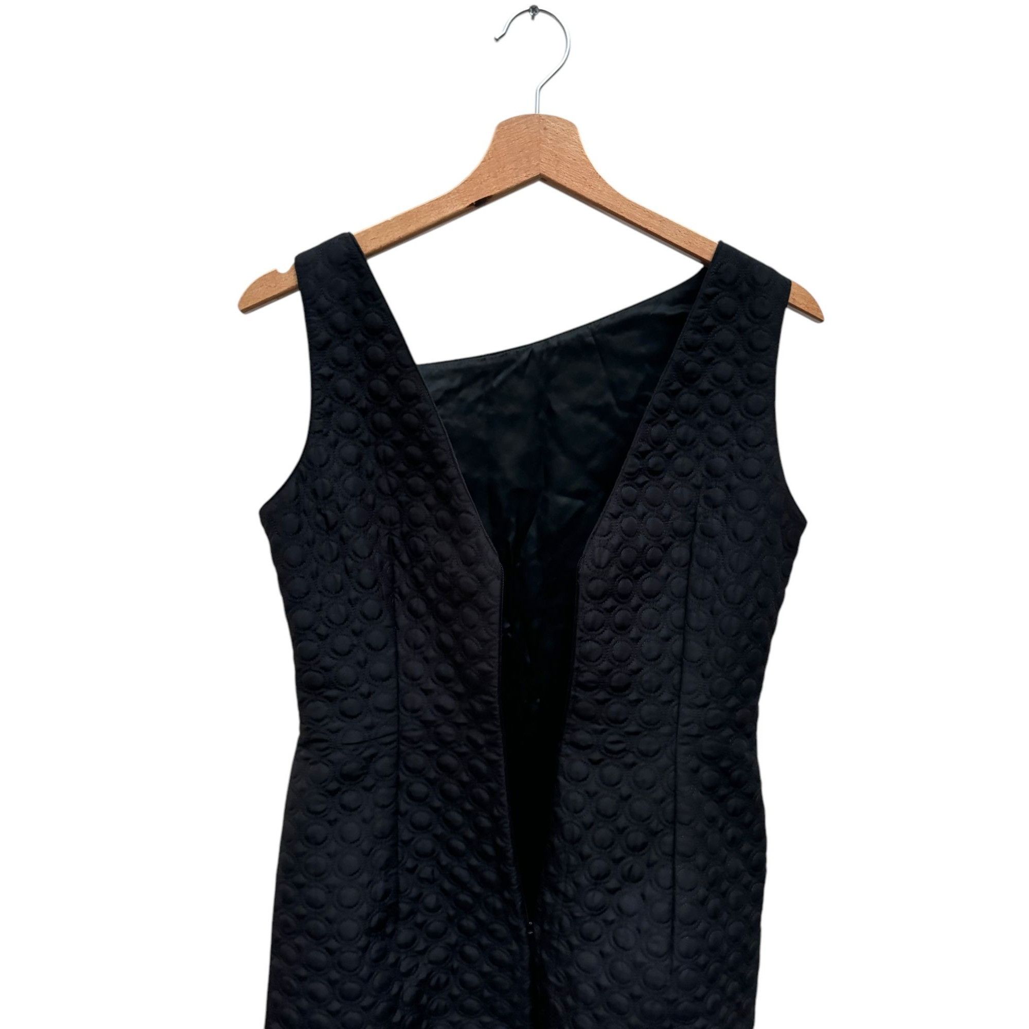 Versace Vintage Black Embossed Dress Size S / US 4 / IT 40 - 4 Thumbnail