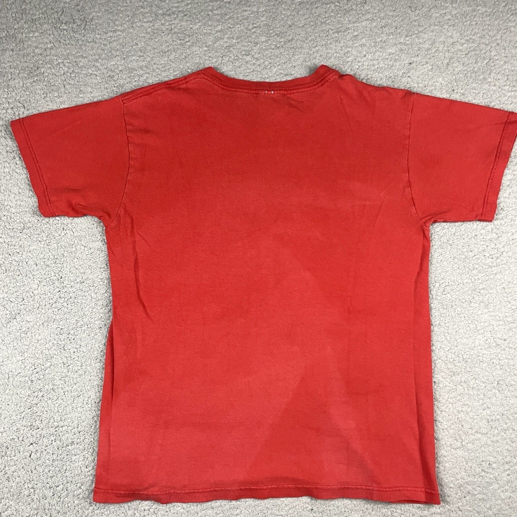 Nike VINTAGE Nike T shirt Mens Small Red Logo Swoosh Graphic 90s Distressed Fade 100% Cotton Short Sleeve Crew Neck Size US S / EU 44-46 / 1 - 7 Thumbnail