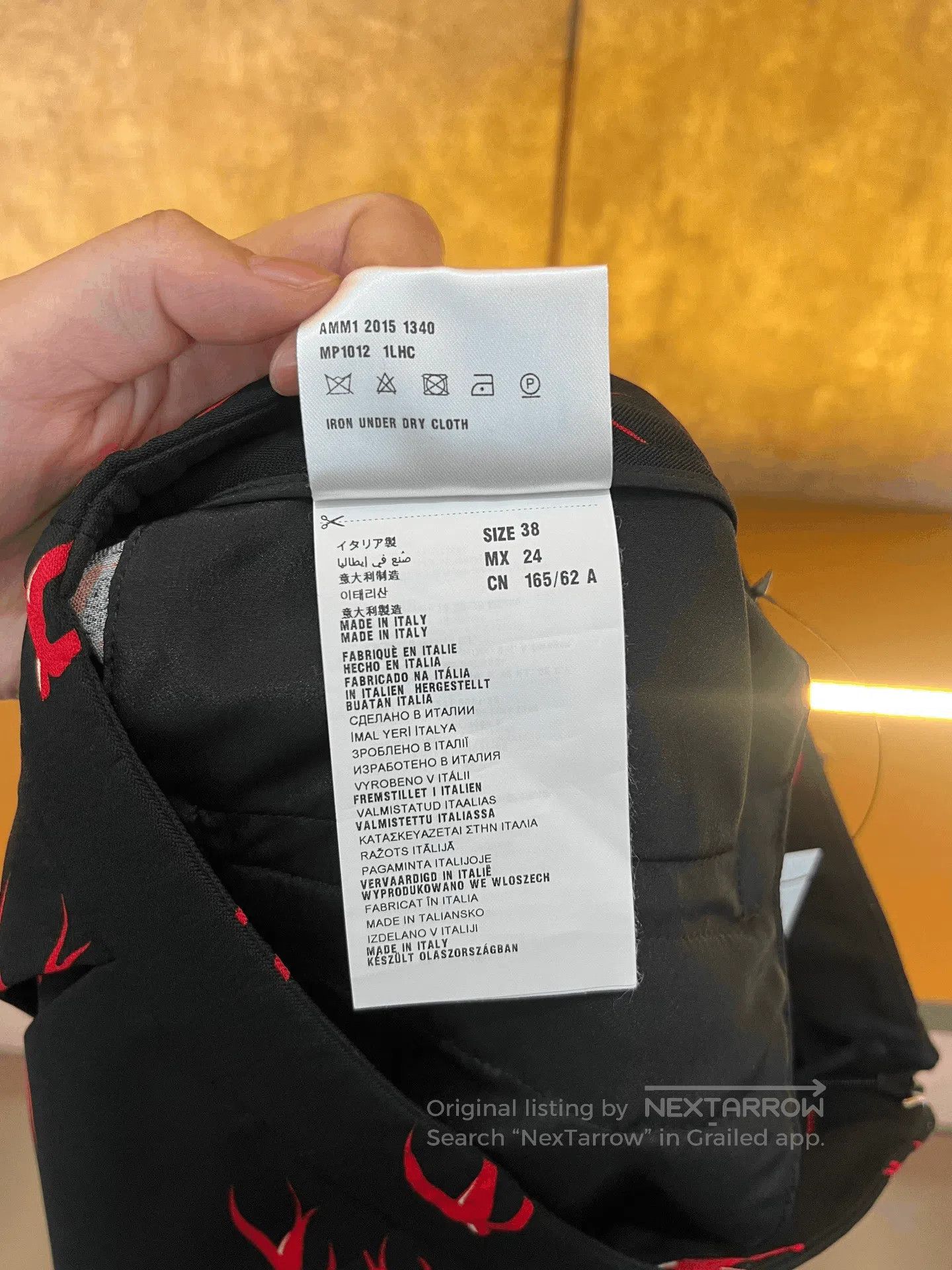 Miu Miu Miumiu Black Red Swallow Shorts. Size 37" - 4 Thumbnail