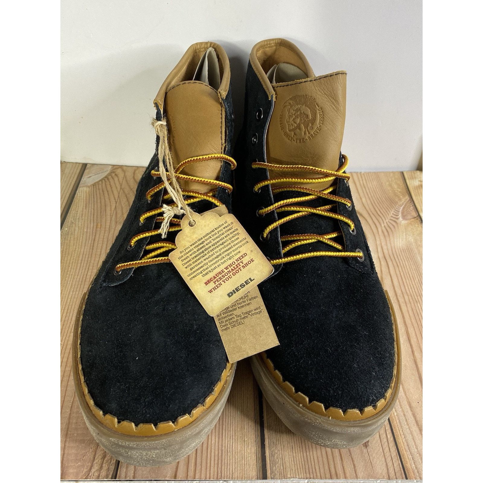 Diesel NWT DIESEL Men's 12 Ankle Boots 'The Pager' WATCHU Leather Size US 12 / EU 45 - 10 Thumbnail