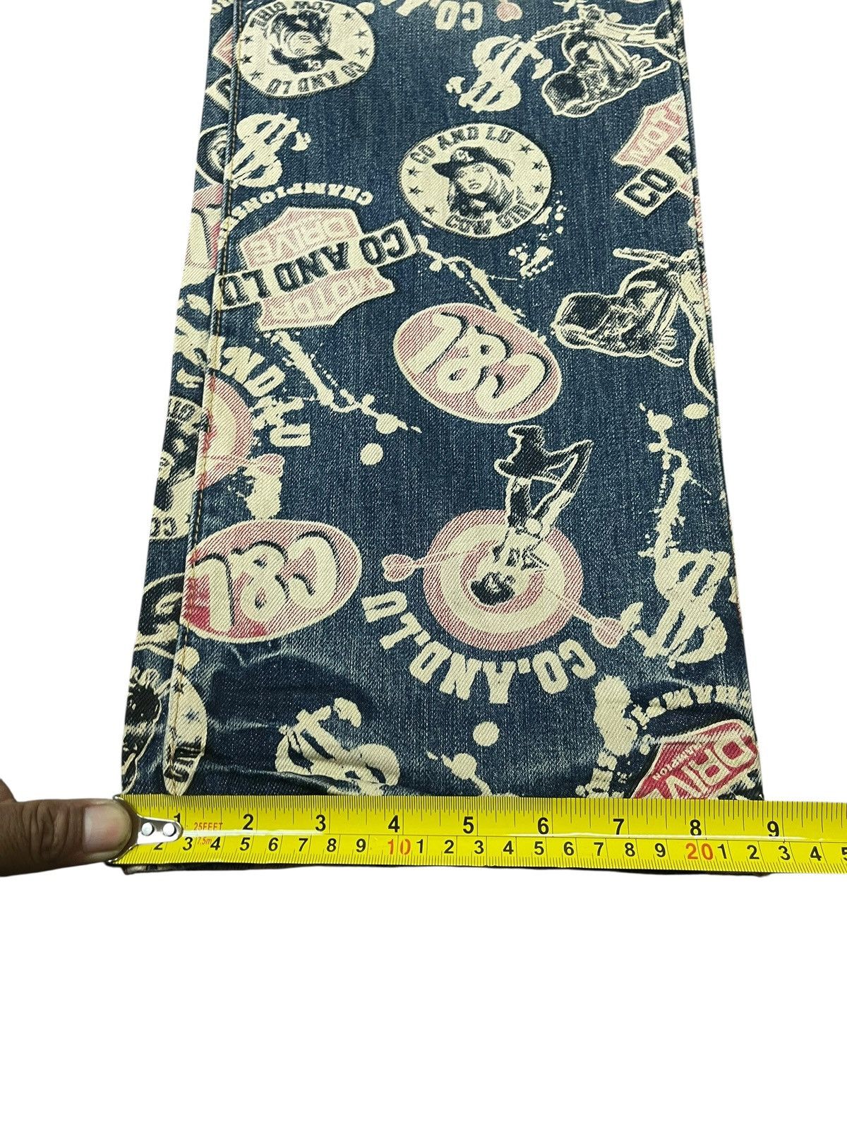 Hysteric Glamour Vintage Co & Lu Jeans Full Print Size US 31 - 6 Thumbnail