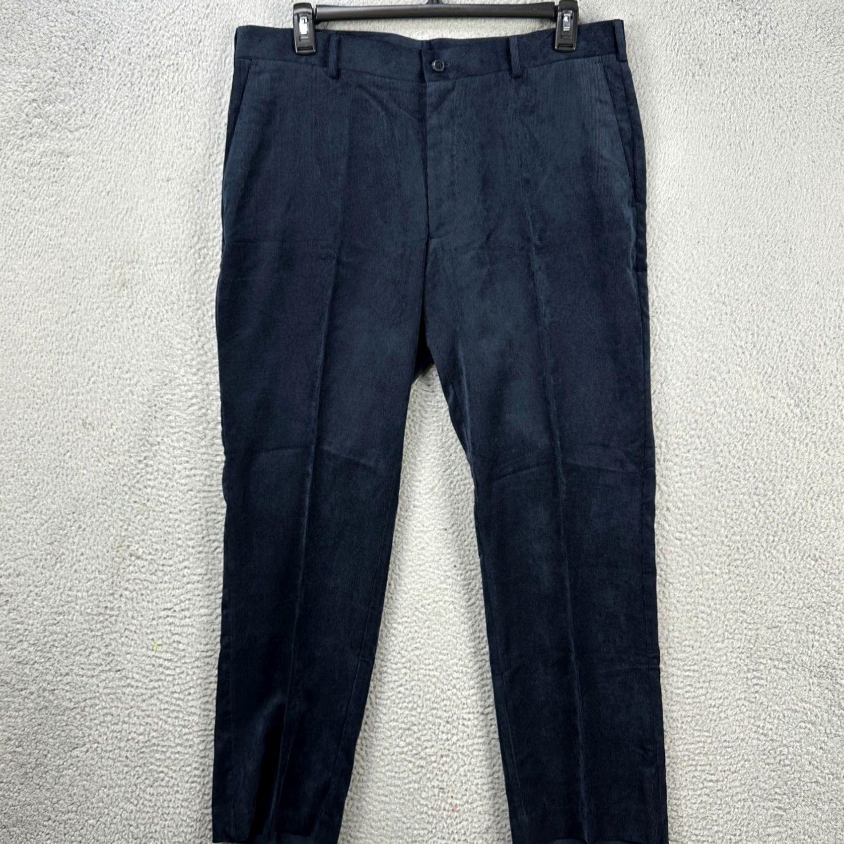 Perry Ellis Perry Ellis Portfolio Pants Corduroy Mens 38X29 Blue Modern Fit NEW Size US 38 / EU 54 - 3 Thumbnail