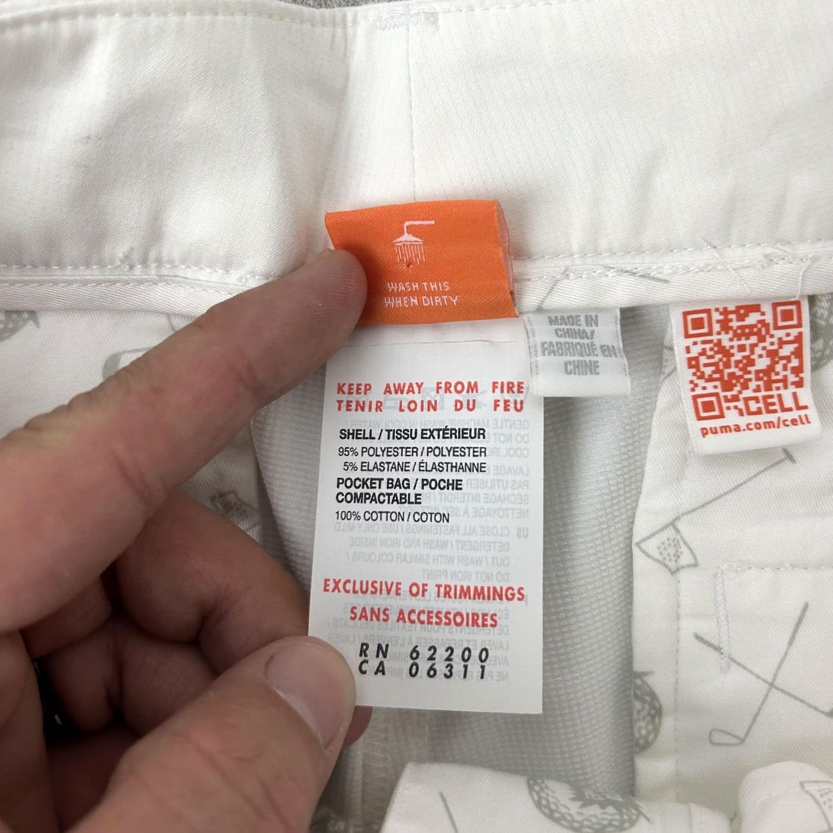 Puma Puma Pants Womens Medium White Golf Capri Cropped Stretch Pockets Summer Size 24" / US 00 / IT 34 - 5 Thumbnail