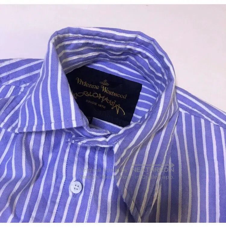 Vivienne Westwood Vivienne Westwood Navy and white striped irregular collar Size XS / US 0-2 / IT 36-38 - 4 Thumbnail