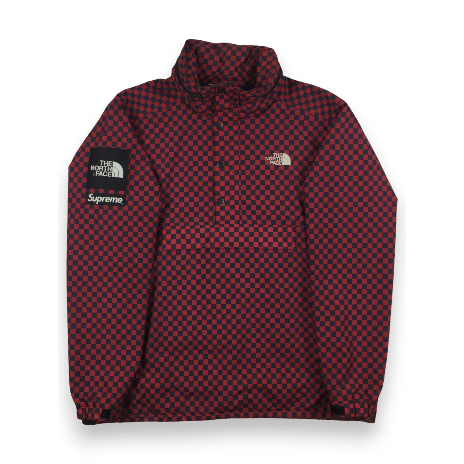 Supreme 2011 Supreme x The North Face Checkered Red Pullover Size L / US 10 / IT 46 - 1 Thumbnail