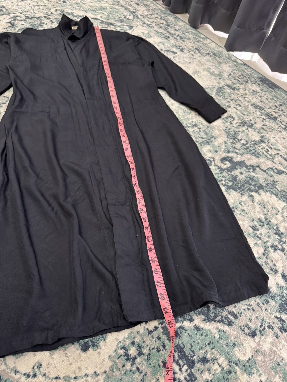 Y's VINTAGE 80s WORKSHOP BY Y'S FOR MEN RAYON LONG COAT Size US M / EU 48-50 / 2 - 12 Thumbnail