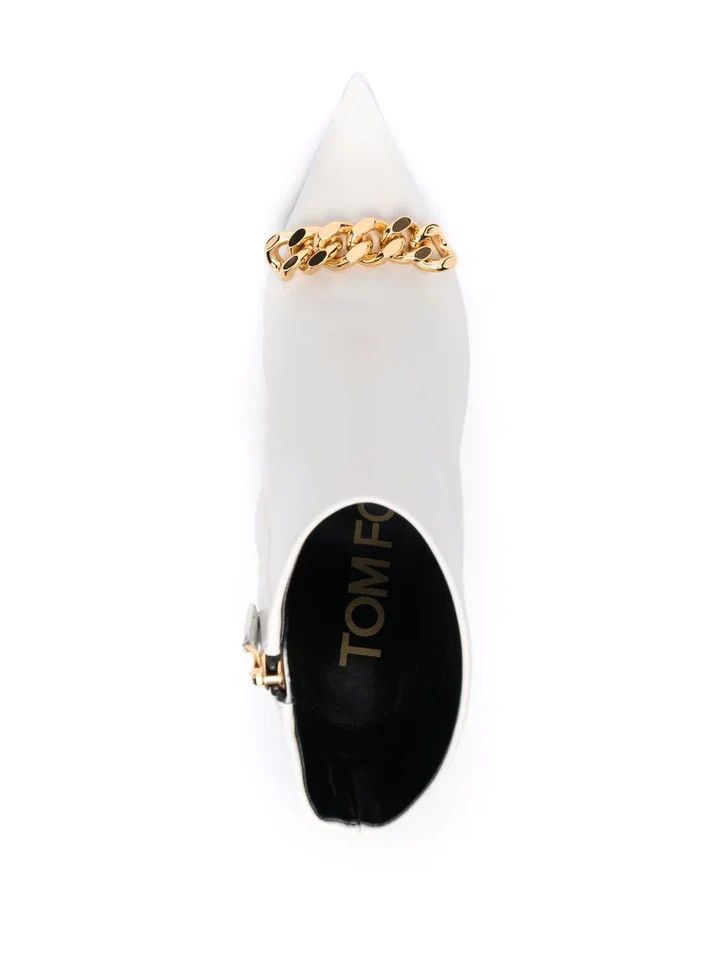 Tom Ford o1loc1c1124 W2993T Iconic Ankle Boots in White Size US 8 / IT 38 - 3 Thumbnail
