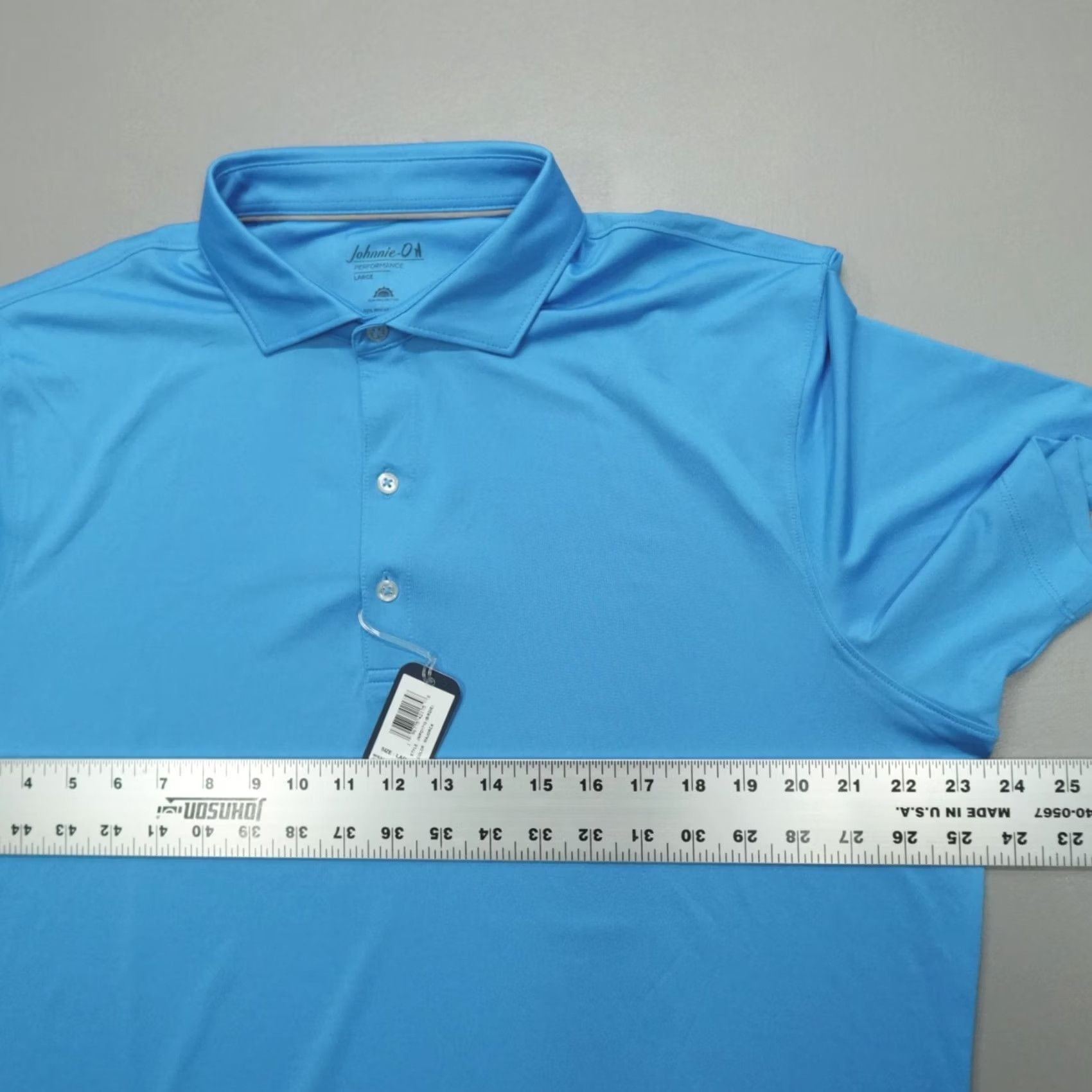 johnnie-O johnnie-O Birdie Golf Polo Performance Jersey Blue Men's Size L Majorca Size US L / EU 52-54 / 3 - 5 Thumbnail