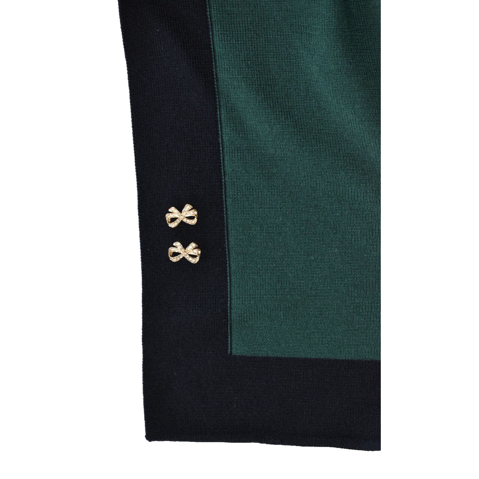 Escada ESCADA Green Wool Knit Open Front Short Sleeve Jacket Sz 44 Size XL / US 12-14 / IT 48-50 - 8 Thumbnail