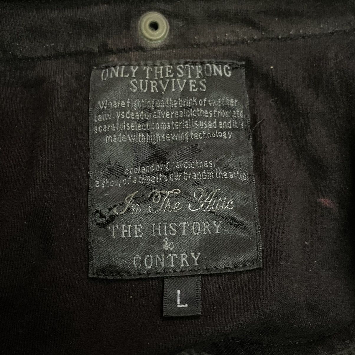 In The Attic 🇯🇵 IN THE ATTIC POEM PUNK GOTHIC DOUBLE LAYER JACKET Size US L / EU 52-54 / 3 - 22 Thumbnail