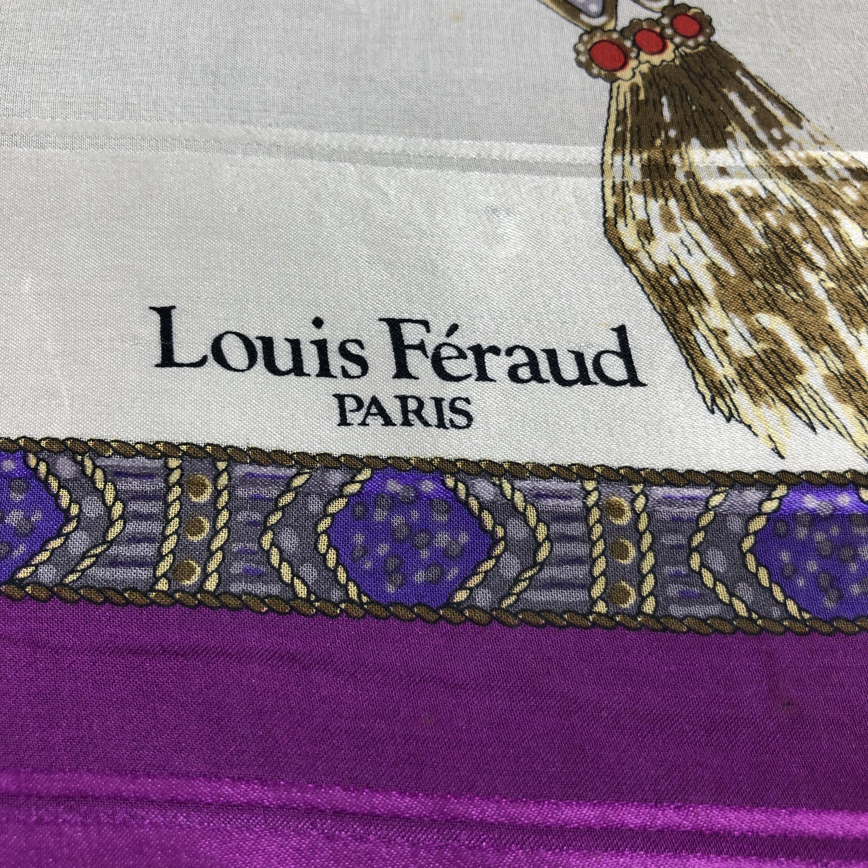 Louis Feraud Vintage Louis Feraud Luxury Jewelry Silk Scarf M385 Size ONE SIZE - 4 Thumbnail