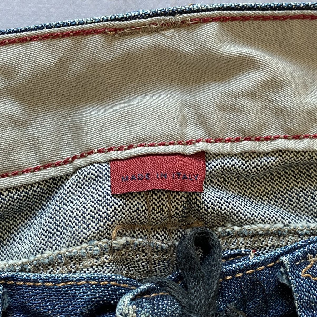 Marithe + Francois Girbaud RARE Marithe Francois Girbaud Cargo Flared Distressed Jeans Size 26" / US 2 / IT 38 - 10 Thumbnail