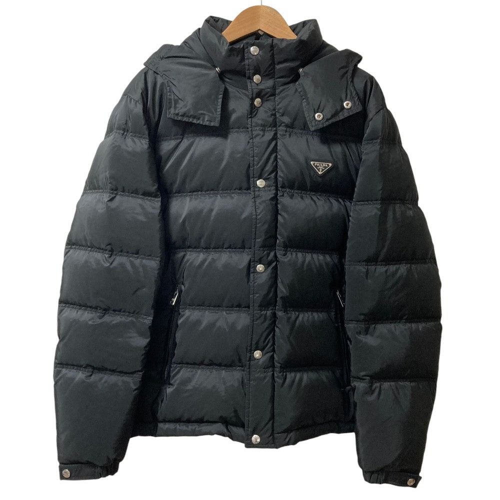 Prada Prada Prada Down Hooded Jacket Textile Outerwear SGH070R232106O DUTY FREE for USA Size ONE SIZE - 1 Thumbnail