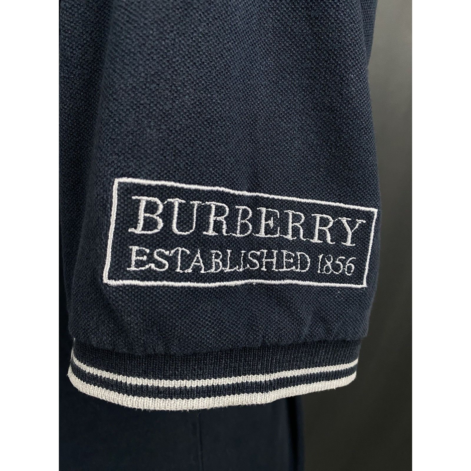 Burberry Burberry Vintage Men's Distressed Blue Polo T-Shirt Size 5 Size US XL / EU 56 / 4 - 9 Thumbnail