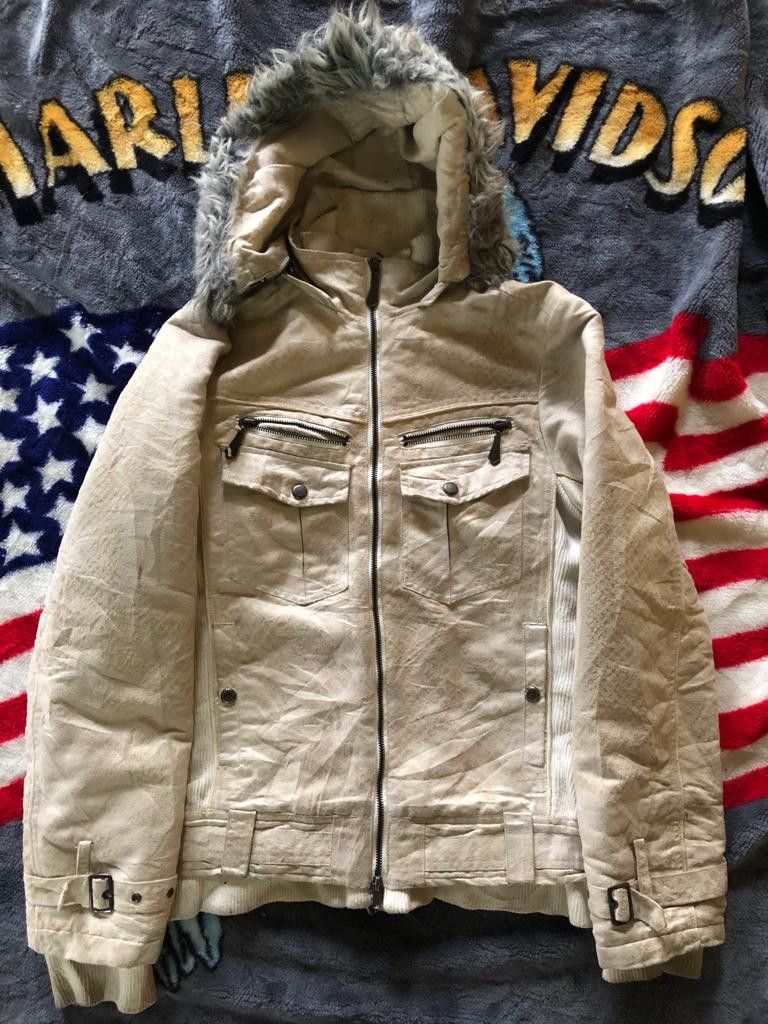 Japanese Brand Berning Sho Mole Skin Faux Fur Hooded Jacket Size US M / EU 48-50 / 2 - 1 Thumbnail