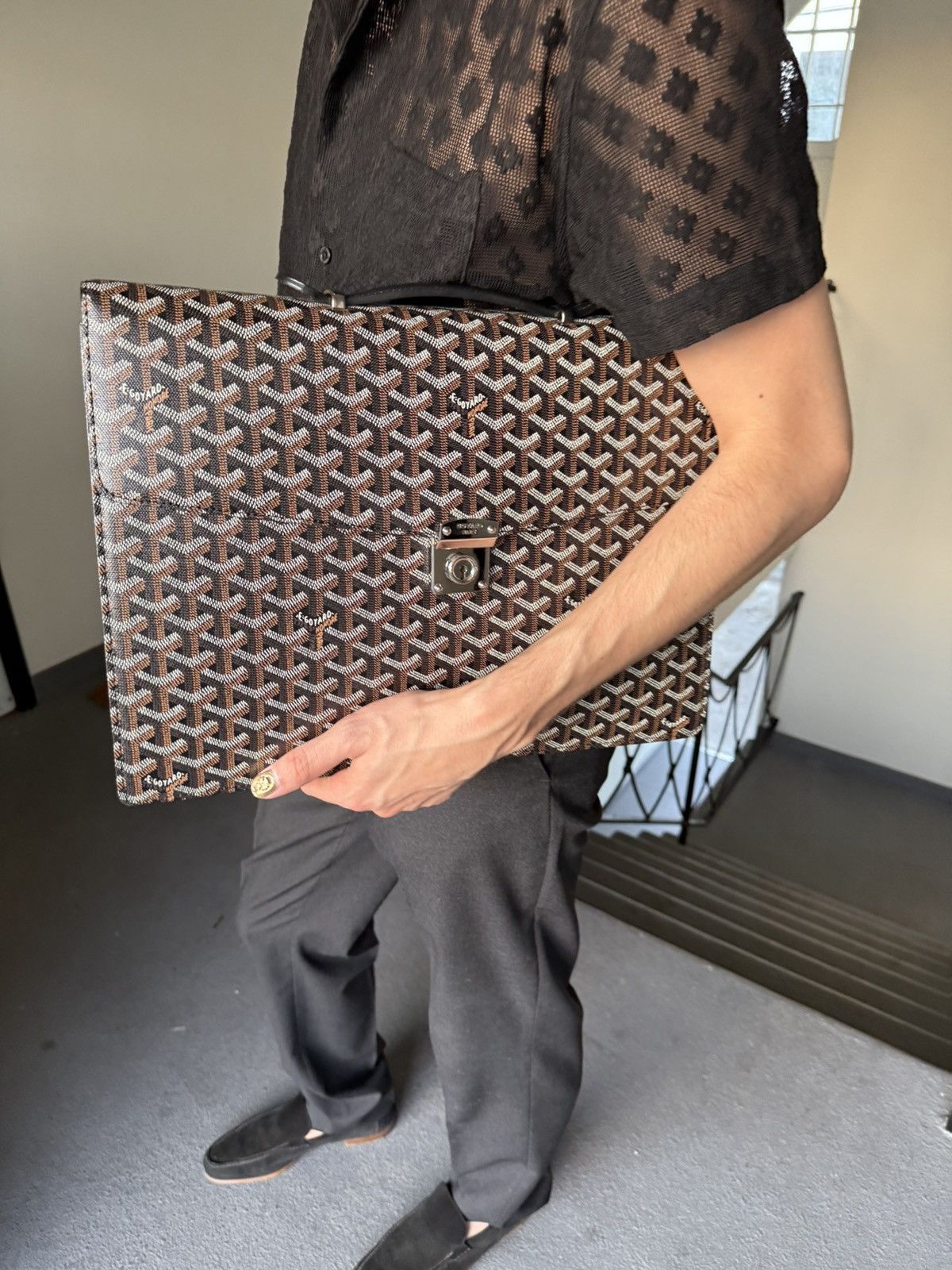 Goyard Limited Edition Goyard Goyardine Briefcase Size ONE SIZE - 15 Thumbnail
