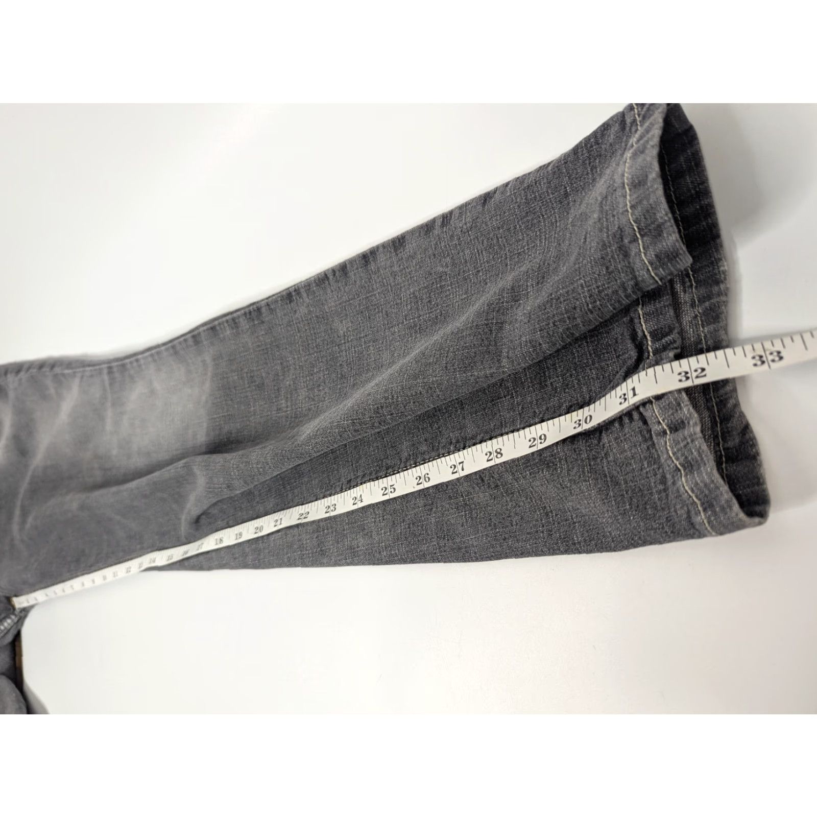 Levi's VINTAGE Levi's 518 Jeans Bootcut Regular Women Size 13 JR M Grey Faded Comfort Stretch denim Size 34" / US 12 / IT 48 - 6 Thumbnail
