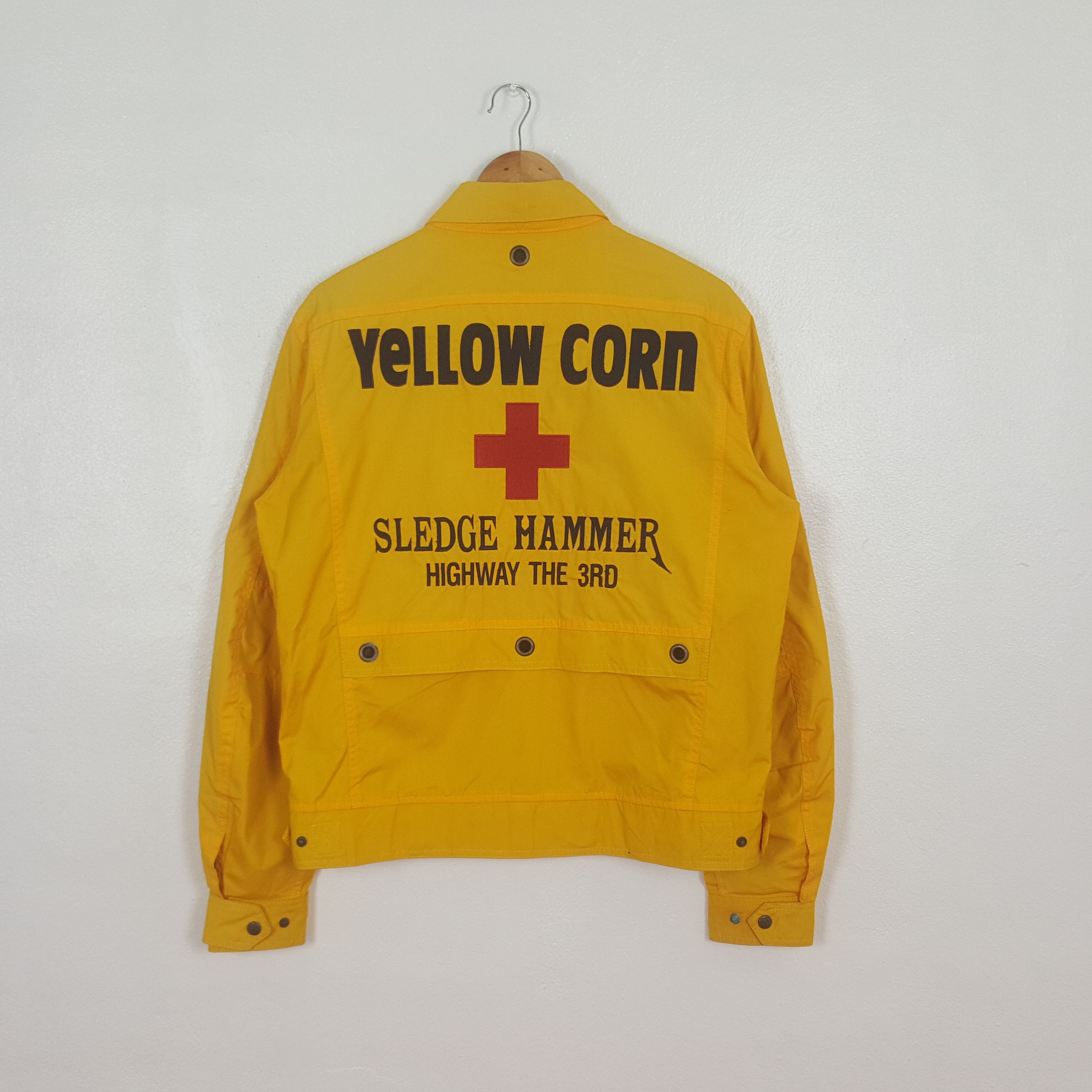 YELLOW CORN Vintage Yellow Corn Japanese Racing Bikers Jacket C306N17 Size US M / EU 48-50 / 2 - 1 Thumbnail