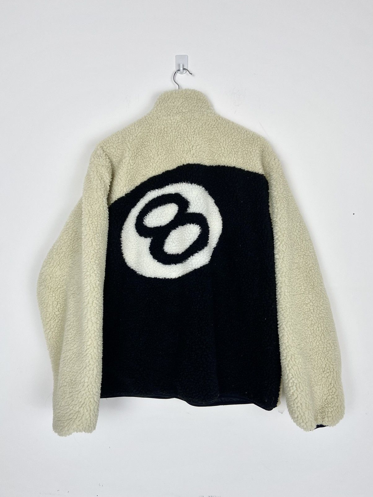 Stussy Stussy 8 Ball Reversible Fleece - Beige | Grailed