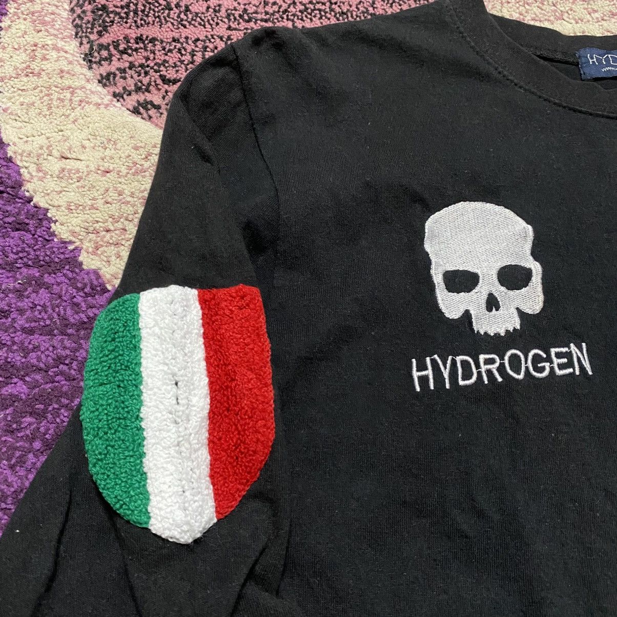 HYDROGEN Hydrogen Italy Skull Long Sleeve Size US XL / EU 56 / 4 - 4 Thumbnail