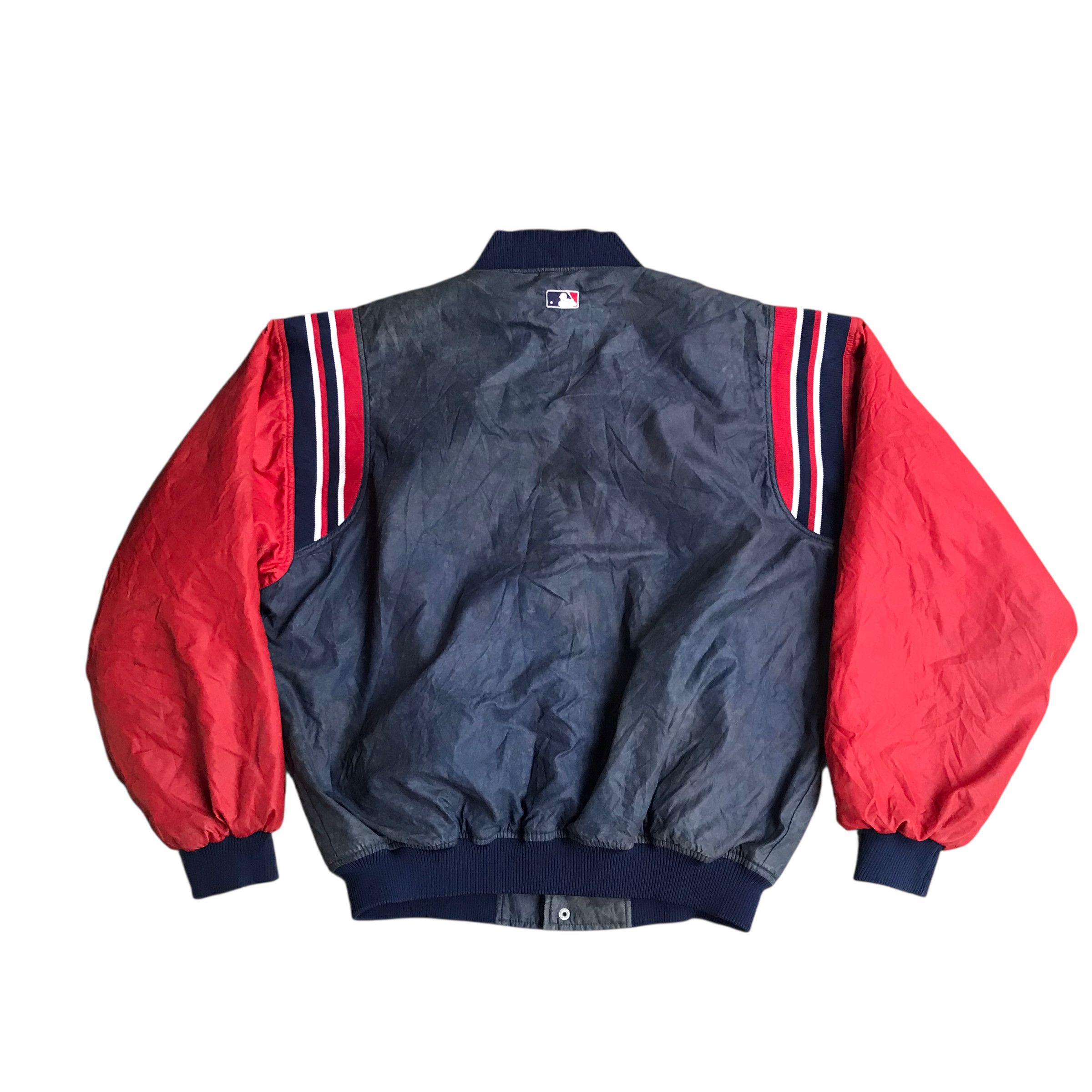 MLB Majestic Rare 90s Atlanta Braves MLB Bomber Sun Faded Size US XL / EU 56 / 4 - 5 Thumbnail