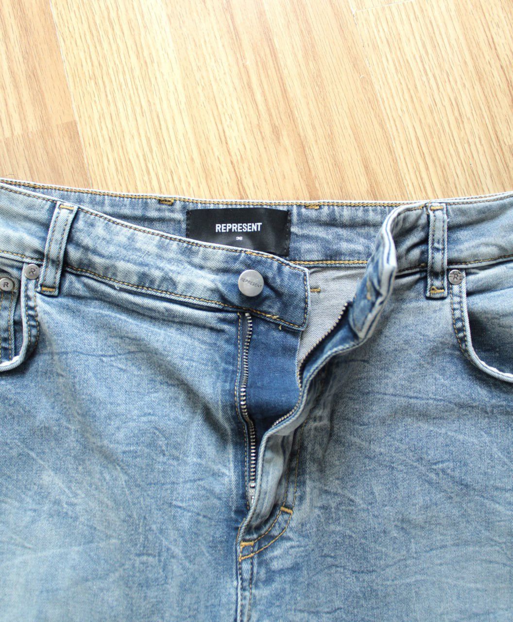 Represent Clo. 🔥 Represent Baggy Denim Pants Blue Jeans Trousers Size US 36 / EU 52 - 5 Thumbnail