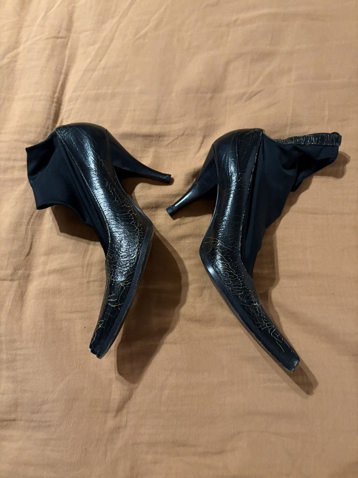 Miu Miu miu miu FW 2001 cracked sock pumps Size US 8.5 / IT 38.5 - 2 Thumbnail