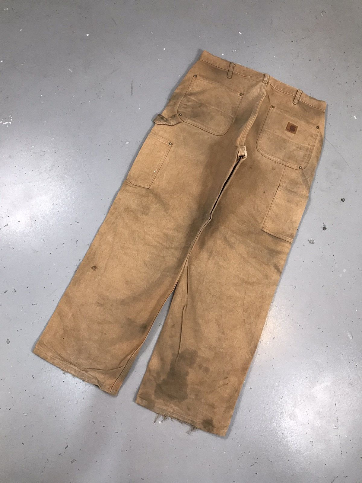 Carhartt × Vintage Vintage Carhartt B136 BRN double knee denim Size US 34 / EU 50 - 9 Thumbnail