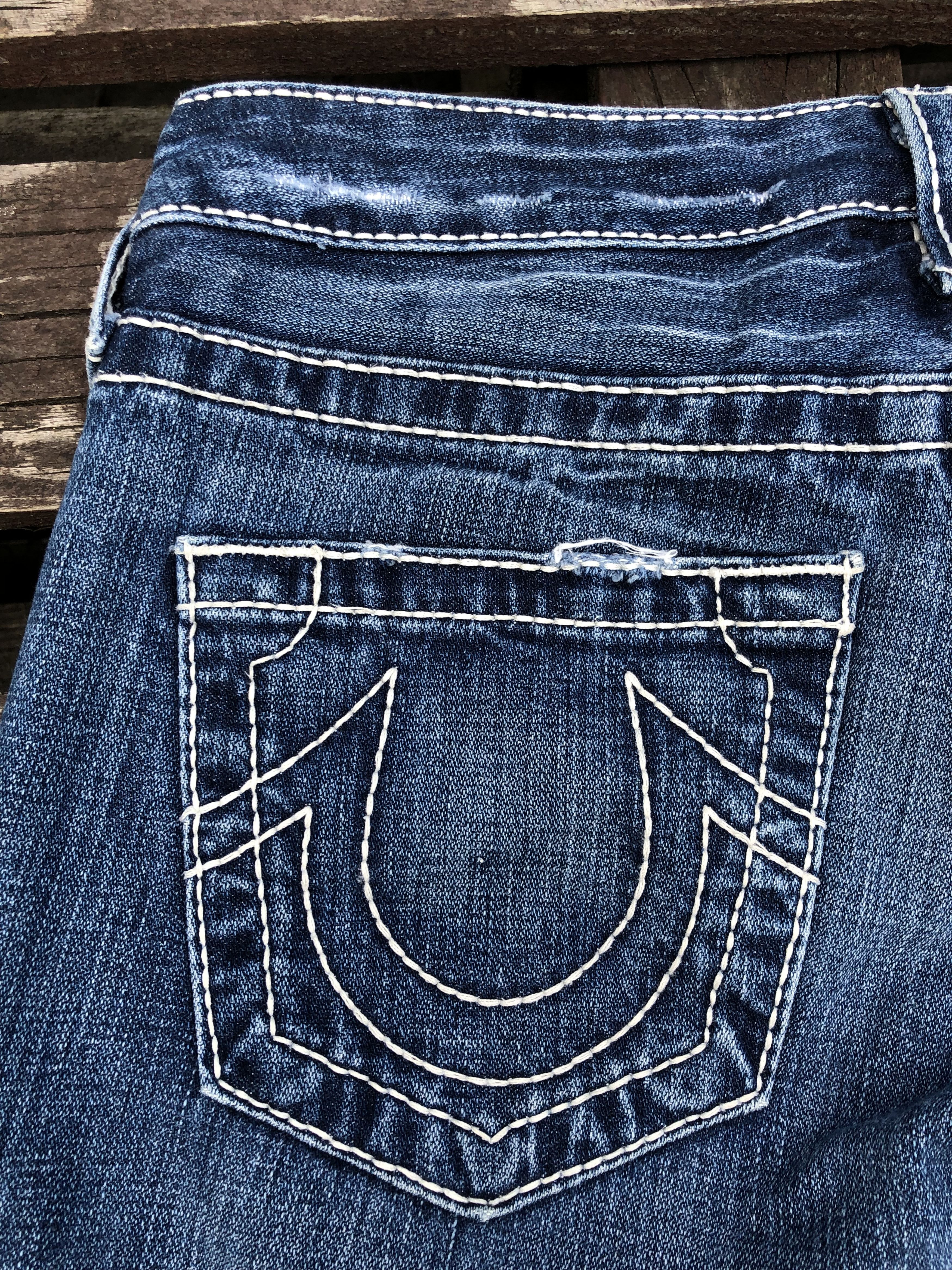 True Religion True Religion Y2K Vintage Johnny Big T Denim Jeans Size 27 Size 27" / US 4 / IT 40 - 16 Thumbnail