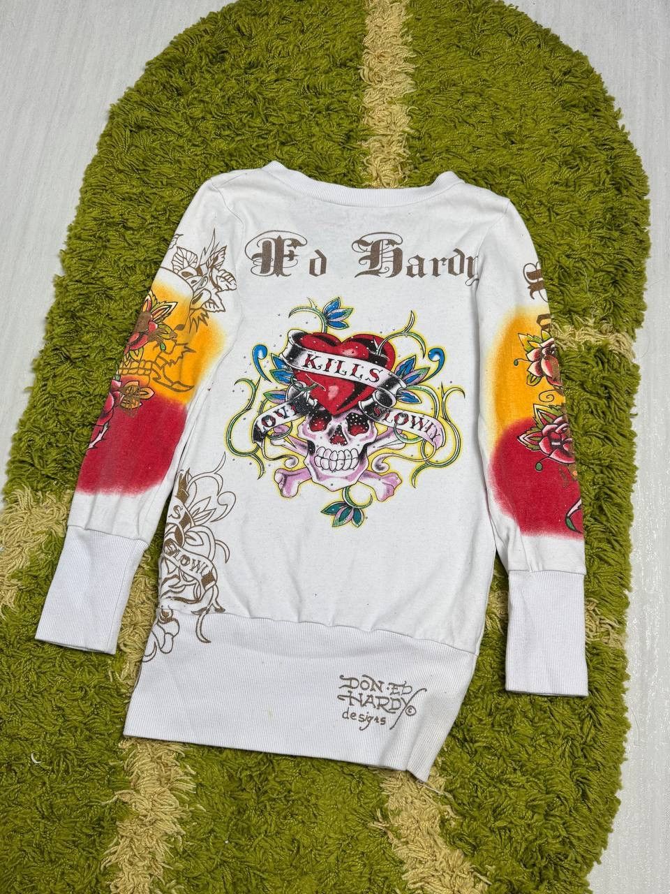 Ed Hardy ED HARDY CHRISTIAN AUDIGIER CARDIGANS SWEATER Size L / US 10 / IT 46 - 2 Thumbnail