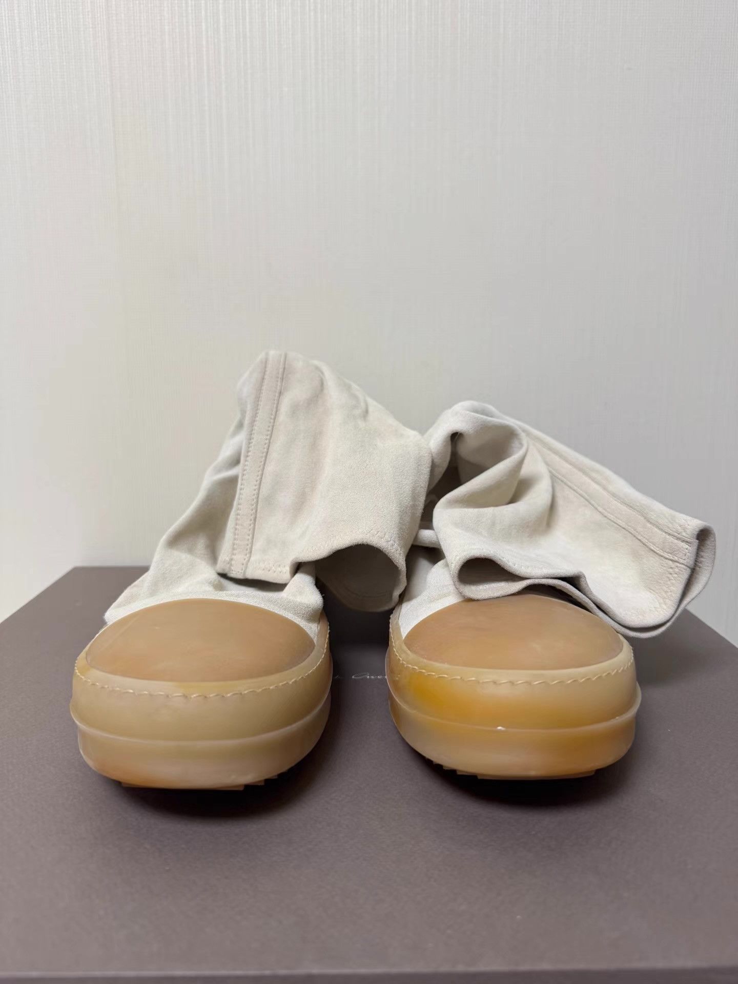 Rick Owens Rick Owens Suede Leather Boots with Natural Rubber Sole Q8 Size US 9.5 / EU 42-43 - 2 Thumbnail