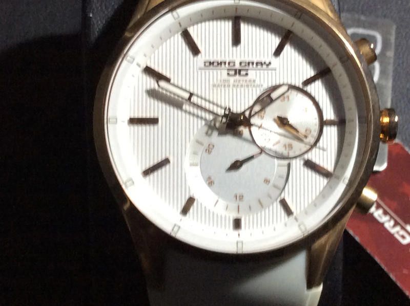 Designer Jorg Gray Men's Quartz Watch with Natural Leather Strap Size ONE SIZE - 12 Thumbnail