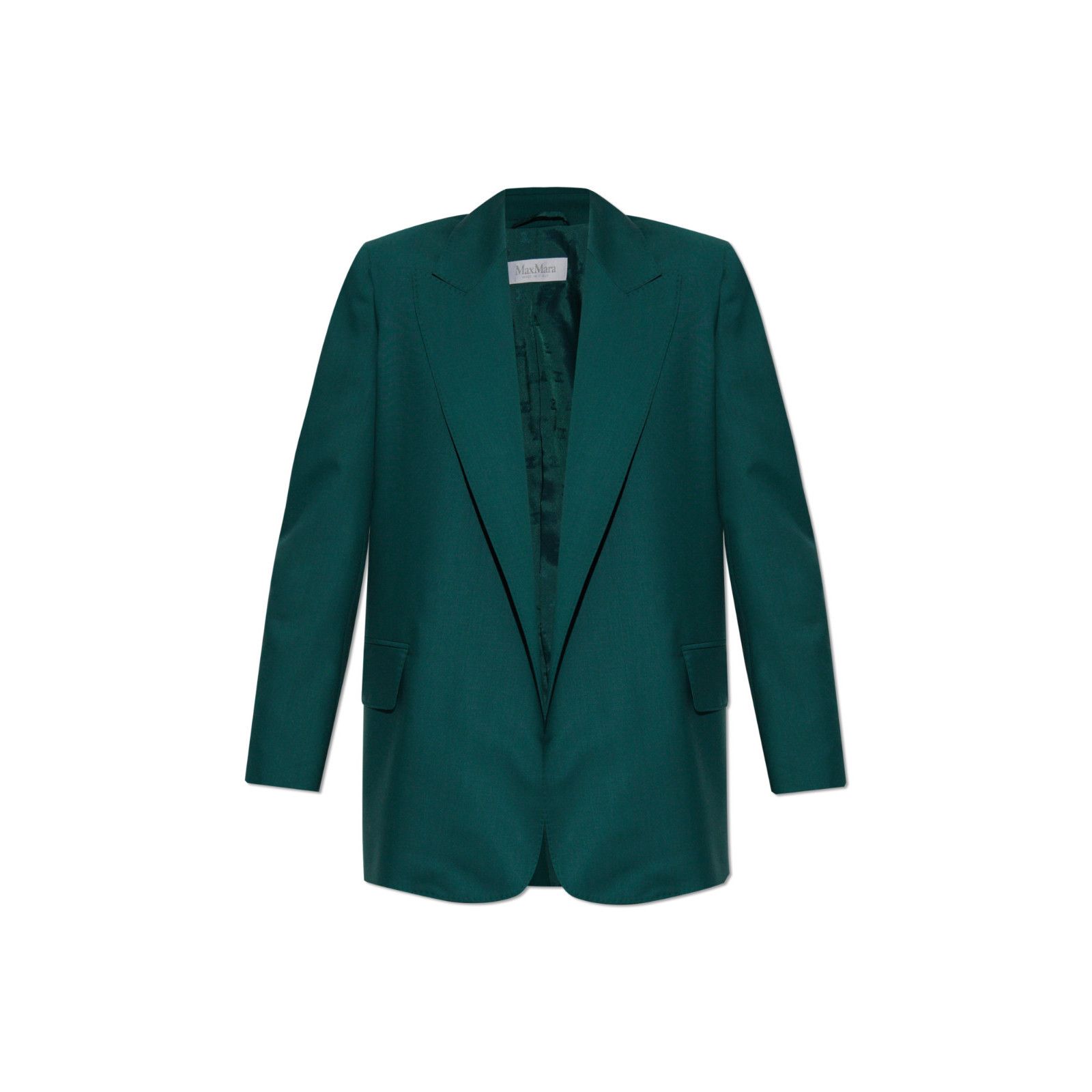 Max Mara MAX MARA Talento Dark Green Wool Belted Blazer New & Authent Size M / US 6-8 / IT 42-44 - 1 Preview