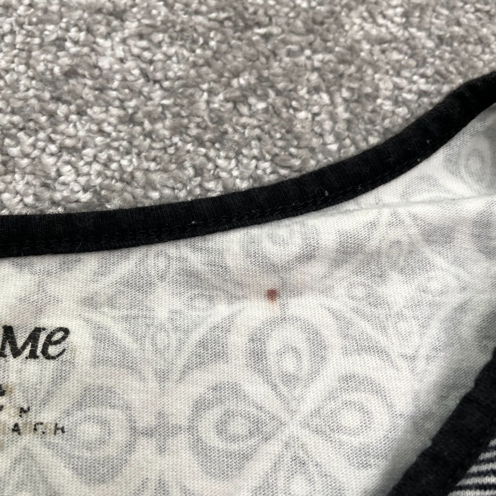 Vintage Liz & Me Plus Size 3XL Women’s Henley T-Shirt Black White Geometric Short Sleeve Cotton Casual Size XXL / US 16-18 / IT 52-54 - 5 Thumbnail