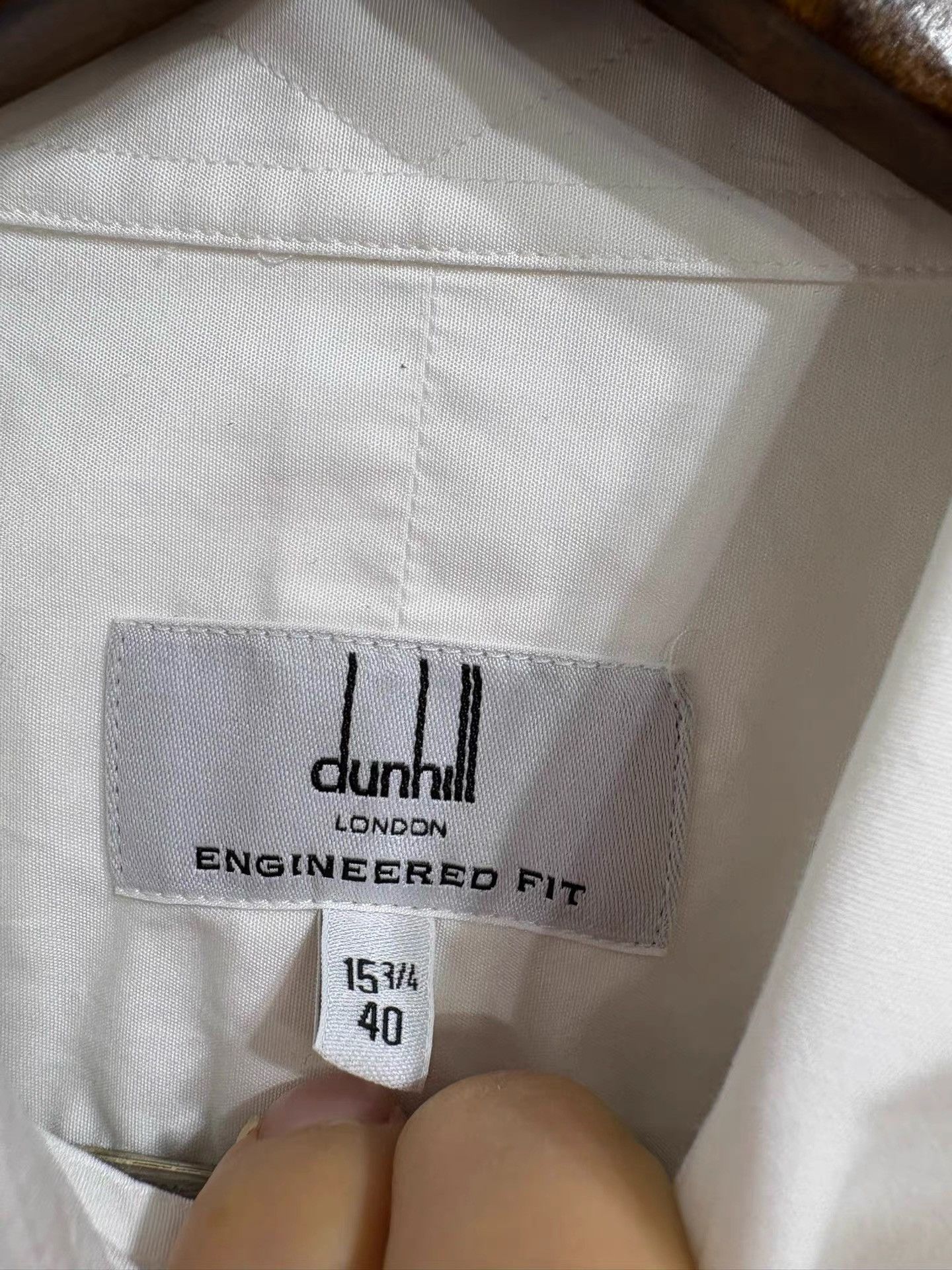 Alfred Dunhill Dunhill Men's White Shirt K29 Size US M / EU 48-50 / 2 - 3 Thumbnail