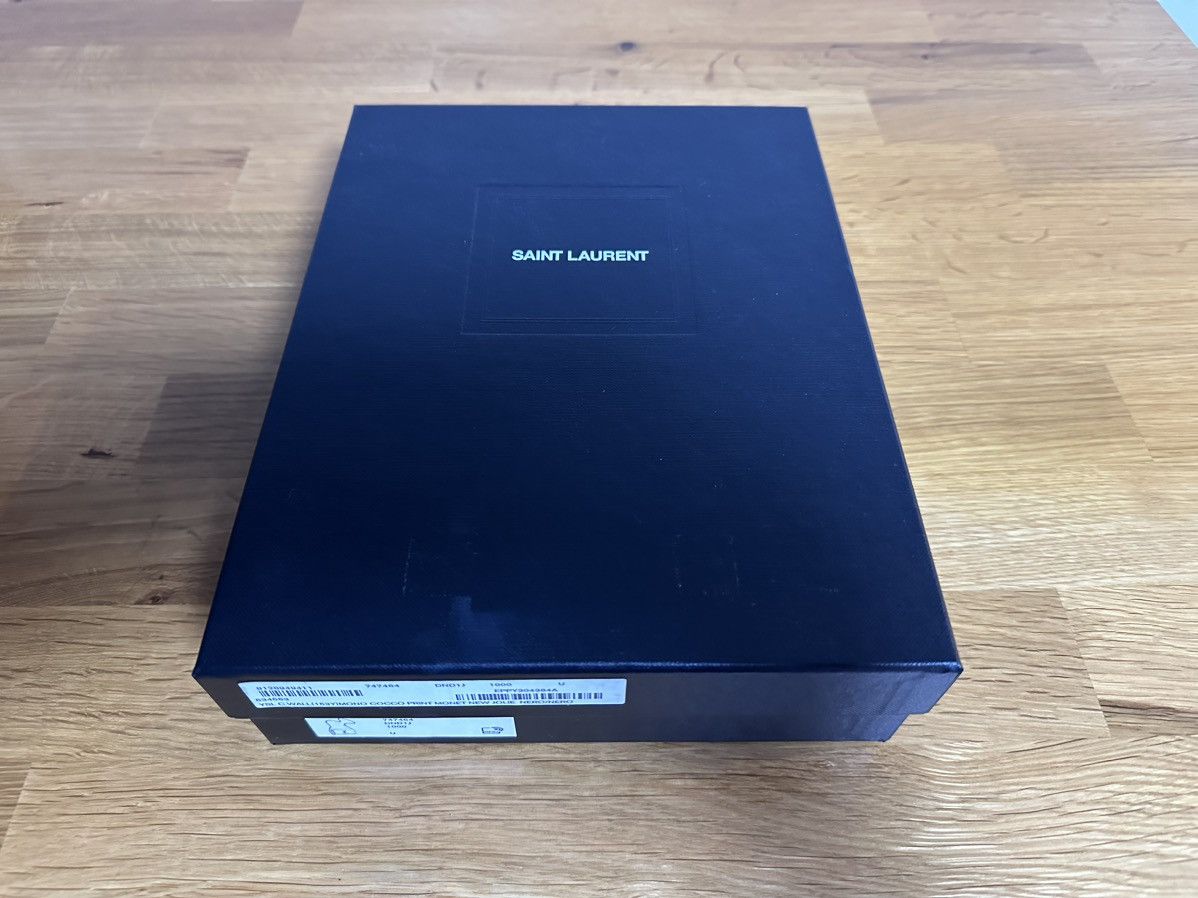Saint Laurent Paris Cassandra YSL Wallet on Chain in Croc Embossed Leather Size ONE SIZE - 6 Thumbnail