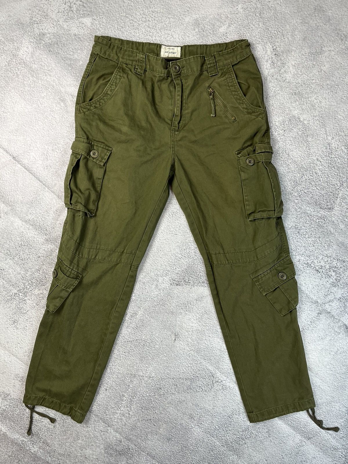 Other Vintage Military multi pocket cargo pants Y2K drill Size US 34 / EU 50 - 1 Thumbnail