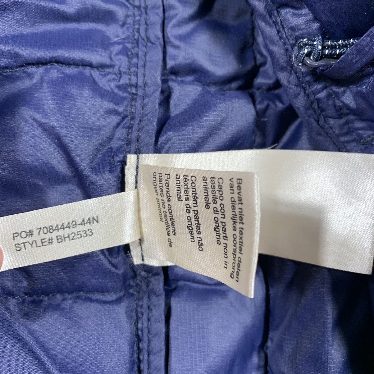 Lacoste × Vintage Lacoste Navy Down Jacket Hood Vintage Style Small Logo Size US L / EU 52-54 / 3 - 12 Thumbnail