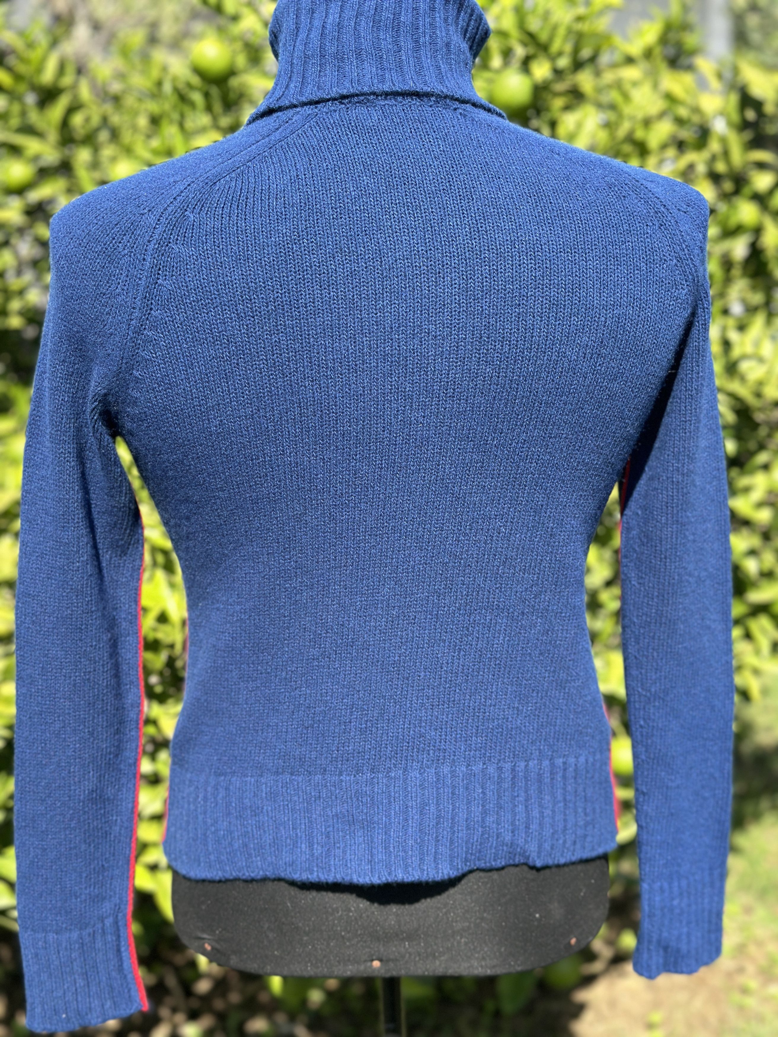 Prada Milano Cashmere Turtleneck Red Piping Size 40 IT Xs S Size S / US 4 / IT 40 - 11 Thumbnail