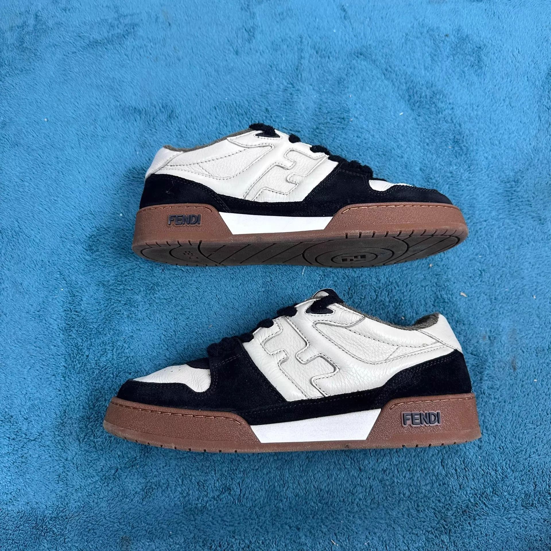 Fendi Fendi Match Cowhide LT Sneakers B/W Size 5.5/39.5 Size US 9 / EU 42 - 2 Thumbnail
